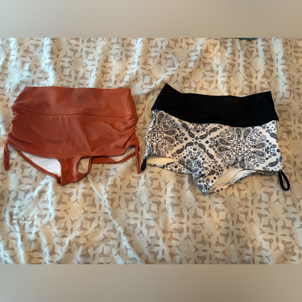 Pink swim shorts